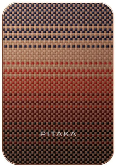 PITAKA_Aramid_Fiber_Qi2_Magsafe_Wireless_15W_Power_Bank_5000mAh_Sunset_image_position_1
