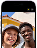 iPhone 17، الواجهة الأمامية، ميزة Center Stage للصور قيد الاستخدام