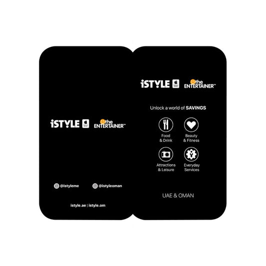iSTYLE ENTERTAINER activation card | Save up to AED 25,000 with selected top merchants