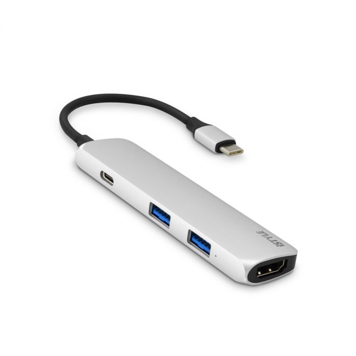 iSTYLE USB Type-C HUB 4K HDMI, Silver