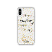 Kate Spade New York Liquid Glitter Case for iPhone XS/X - Good Times Gold