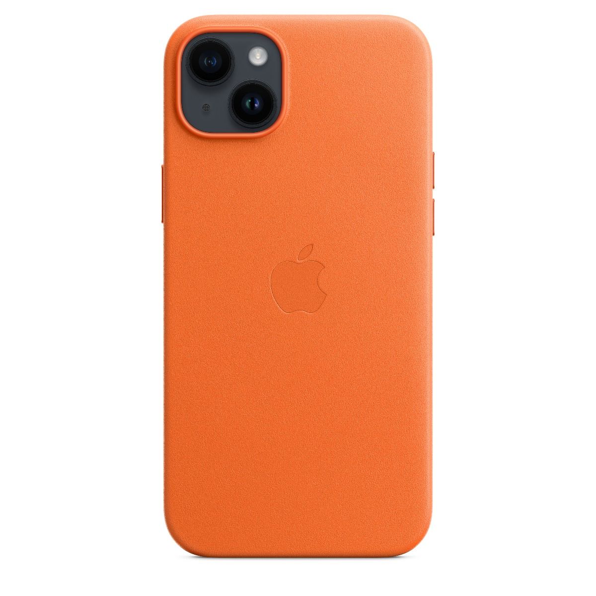 iPhone 14 Plus Leather Case with MagSafe - Orange