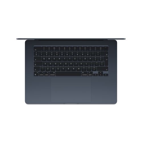 15 MacBook Air: M3 chip, 16GB RAM, 256GB SSD with 8-core CPU and 10-core GPU, Arabic/English Keyboard - Midnight (2024 - Model)