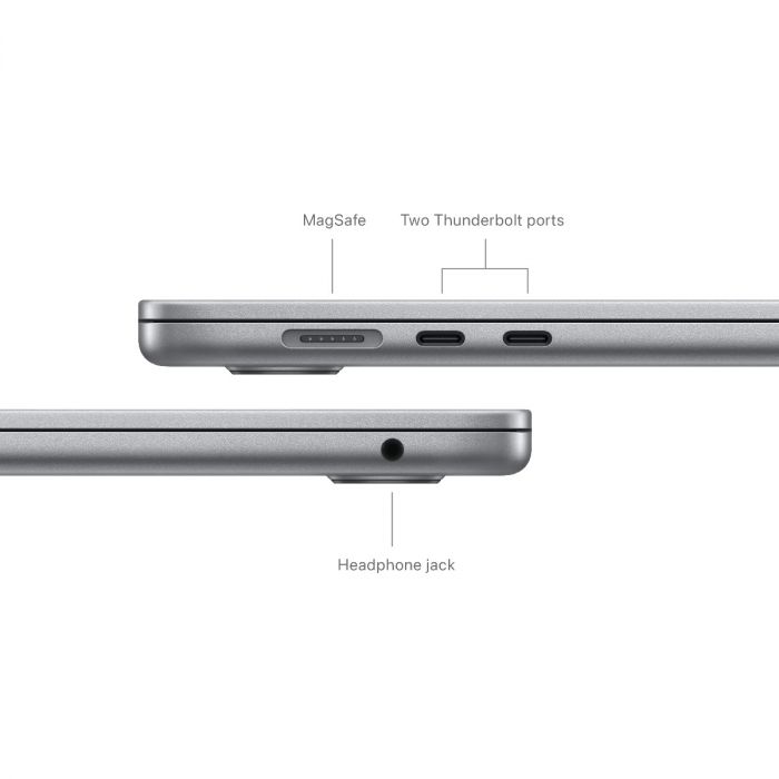 15 MacBook Air: M3 chip, 16GB RAM, 512GB SSD with 8-core CPU and 10-core GPU, Arabic/English Keyboard, Space Grey