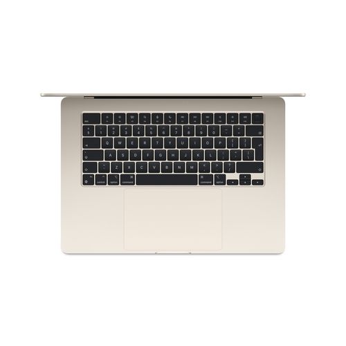 15 MacBook Air: M3 chip, 16GB RAM, 256GB SSD with 8-core CPU and 10-core GPU, Arabic/English Keyboard - Starlight (2024 - Model)