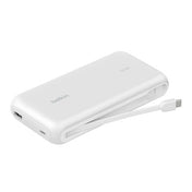 BELKIN - POWERBANK - 20K W/ INTEGRATED CABLE - WHITE