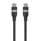 Anker USB-C to USB-C Cable (3ft, 240W, Upcycled-Braided) Black