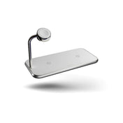 Zens Aluminium Dual Wireless Charger + Watch 10W - White