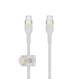 Belkin - Cable - Braided Silicone  - C to C - 2.0 - 1M - White
