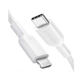 Anker PowerLine Select USB-C Cable with Lightning connector 3ft  White
