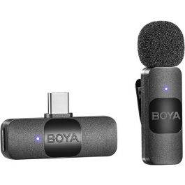 Boya Wireless Lavalier Microphone for Omnidirectional USB C Condenser Video Recording Mic for Interview, Podcast, Vlog, YouTube Live Streams