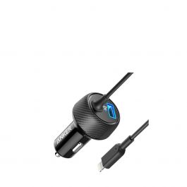 Anker - P24W PowerDrive 2 Elite With Lightning Connector - Black