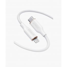 Anker PowerLine III Flow USB-C to Lightning Cable (3ft/0.9m) – Cloud White
