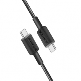 Anker USB-C to USB-C Cable (3 ft,240W, braided) Black