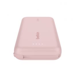 BELKIN - POWERBANK - 10K - WITH INTERGRATED USB-C CABLE - PINK