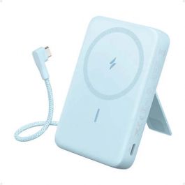 Power Bank (10K, Magnetic, Built-In USB-C Cable) - blue