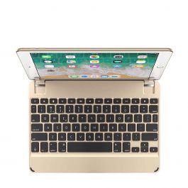 Brydge - Aluminium Bluetooth Keyboard for 5th Gen iPad, iPad Air, iPad Air 2 & iPad Pro 9.7-inch - Gold