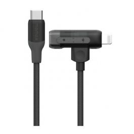 Momax 1-link flow duo 2in1 USB-C to USB-C + Lightning cable 1.5m Black