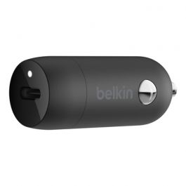 Belkin - 20W Car Charger With Lightning To Usb-C Cable 4Ft - Black
