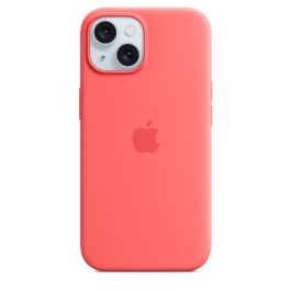 Phone 15 Silicone Case with MagSafe - Guava