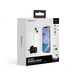 Bundle for iPhone 14 - Amazing Thing (33W Adaptor + Tempered Glass + Clear Drop Proof Case)