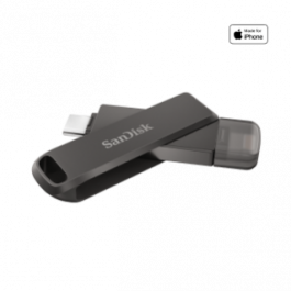 SanDisk iXpand Flash Drive Luxe 256GB - USB-C + Lightning - for iPhone, iPad, Mac, USB Type-C devices including Android