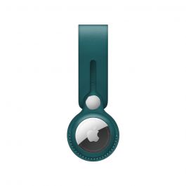 AirTag Leather Loop - Forest Green