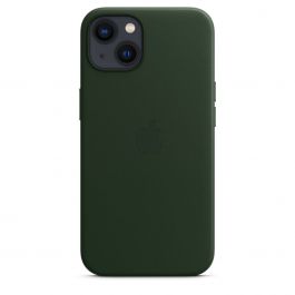 iPhone 13 Leather Case with MagSafe - Sequoia Green