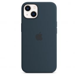 iPhone 13 Silicone Case with MagSafe – Abyss Blue