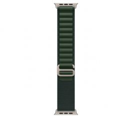 49mm Dark Green Alpine Loop - Large - Natural Titanium Finish