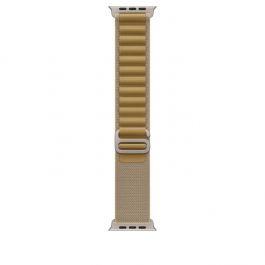 49mm Tan Alpine Loop - Medium - Natural Titanium Finish