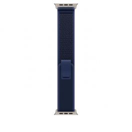 49mm Blue Trail Loop - M/L - Natural Titanium Finish