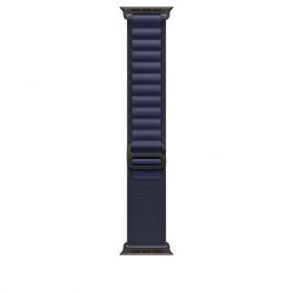 49mm Navy Alpine Loop - Large - Black Titanium Finish