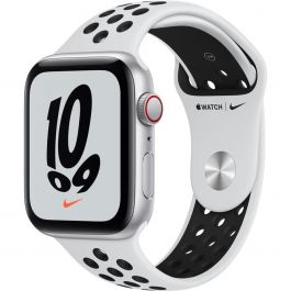 Apple Watch Nike SE GPS Cellular 40mm Silver Aluminium Case with Pure Platinum Black Nike Sport Band Regular iSTYLE Apple UAE