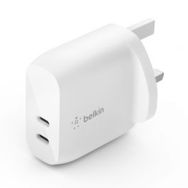 Belkin - Wall Charger - Dual 20W - PD 40W - White