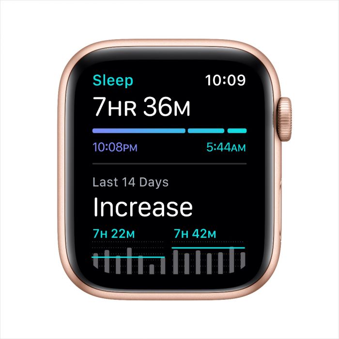 Buy Apple Watch SE GPS 44mm Gold Aluminium Case with Pink Sand Sport Band iSTYLE Apple UAE