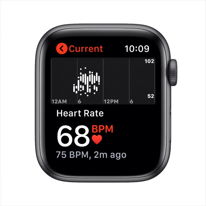Buy Apple Watch SE GPS 44mm Space Gray Aluminium Case with Black Sport Band Regular iSTYLE Apple UAE