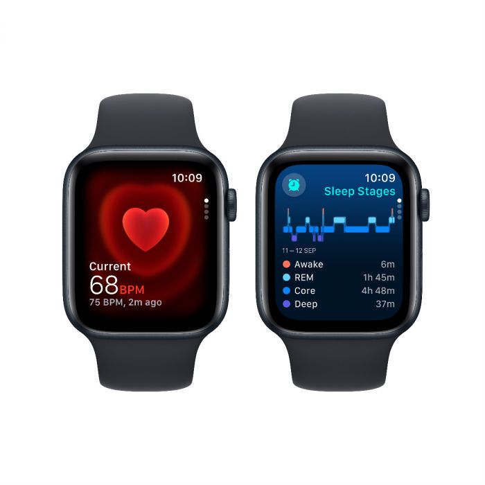 Apple Watch SE GPS 44mm Midnight Aluminium Case with Midnight Sport Band M L iSTYLE Apple UAE