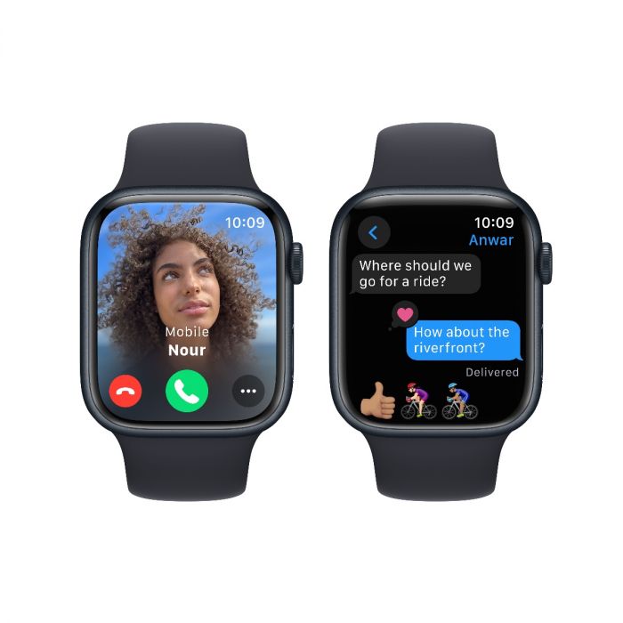 Apple Watch Series 9 GPS 45mm Midnight Aluminium Case with Midnight Sport Band M L