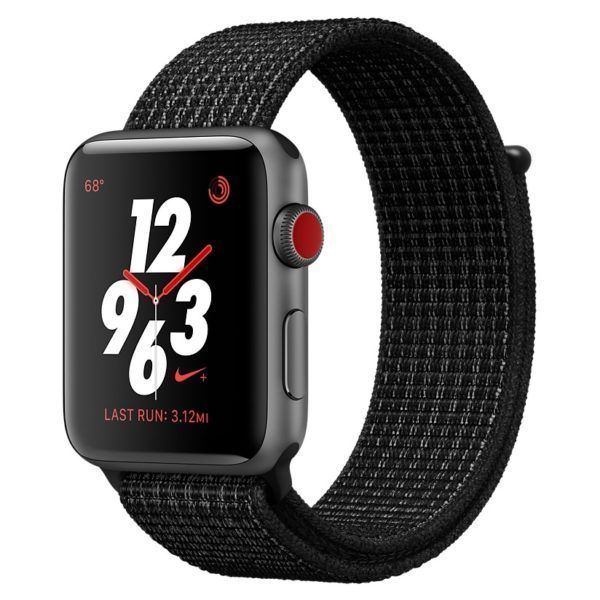 Md Mqma2ae A Apple Watch Nike Gps Cellular 38mm Space Grey Aluminium Case With Black Pure Platinum Nike Sport Loop Istyle