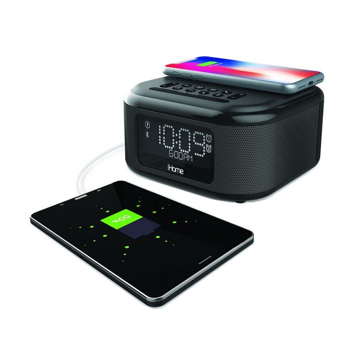 iHome - IBTW23BE Alarm Clock + Wireless Charging - iSTYLE Apple UAE