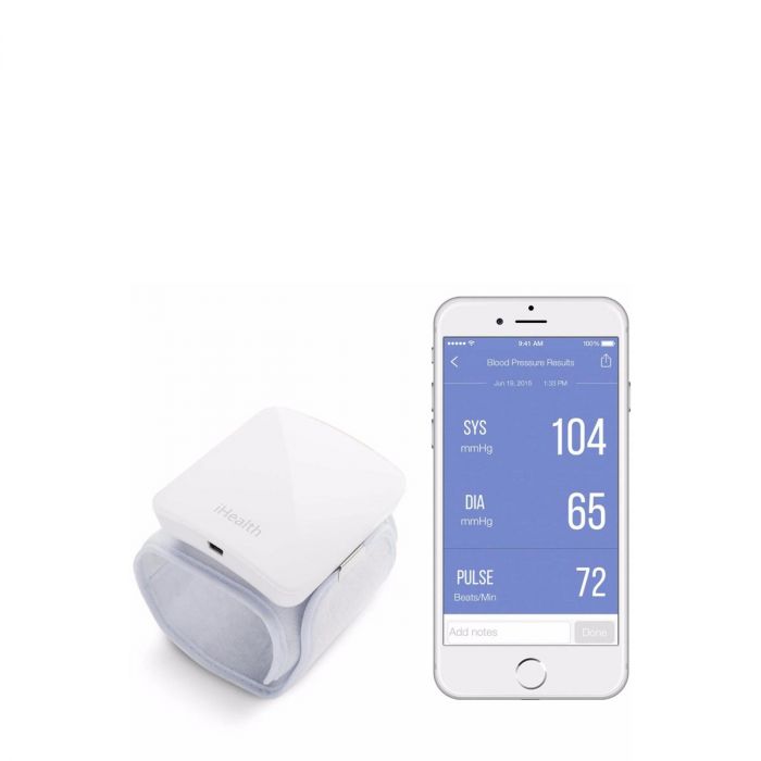 Blood pressure clearance monitor for iphone