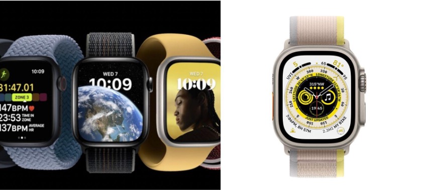 Compared: Apple Watch Ultra vs. Apple Watch Series 8 & Series 7