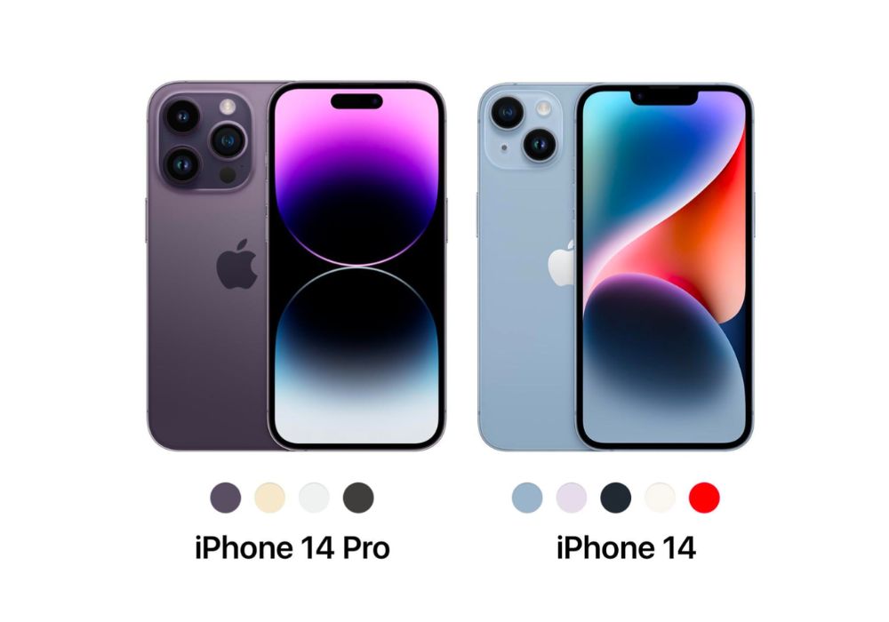 compare iphone 14 and iphone 14 pro