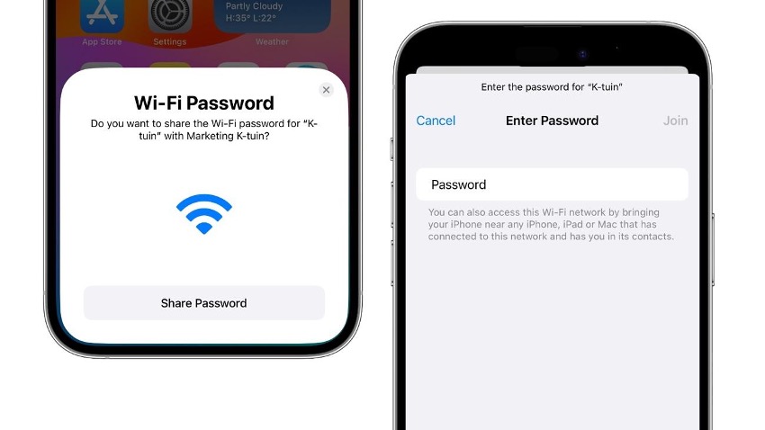 How to share WiFi password on iPhone & Mac