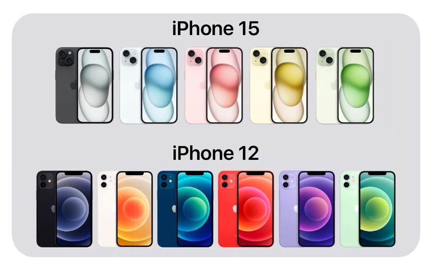 iPhone 15 vs iPhone 12 - Differences