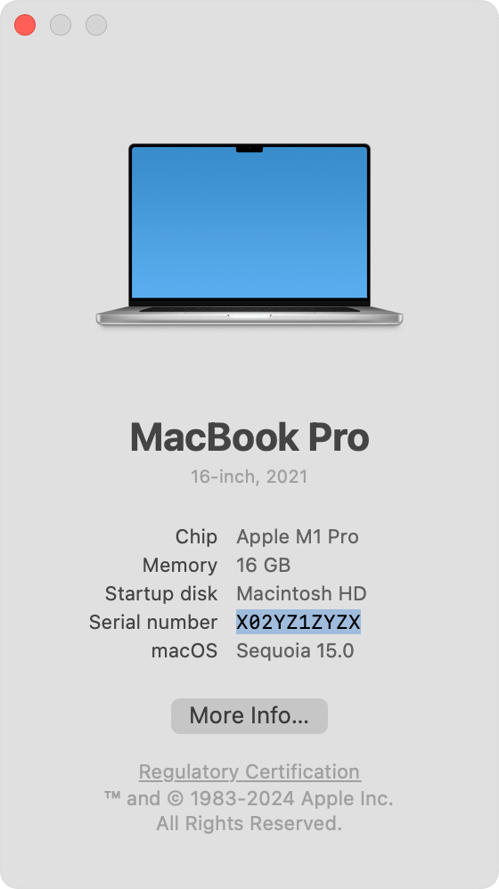 About this Mac